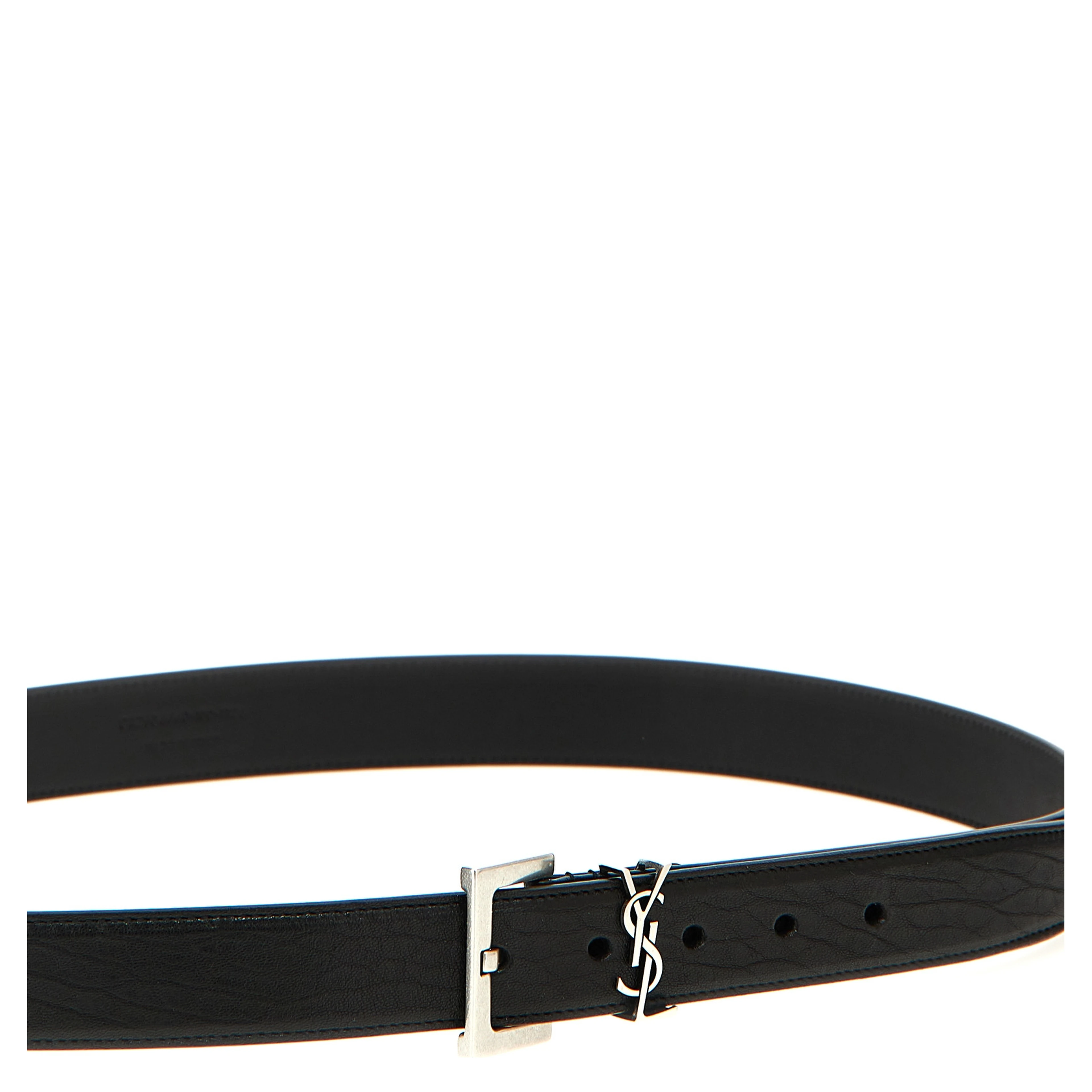 Black Leather Regular Belt