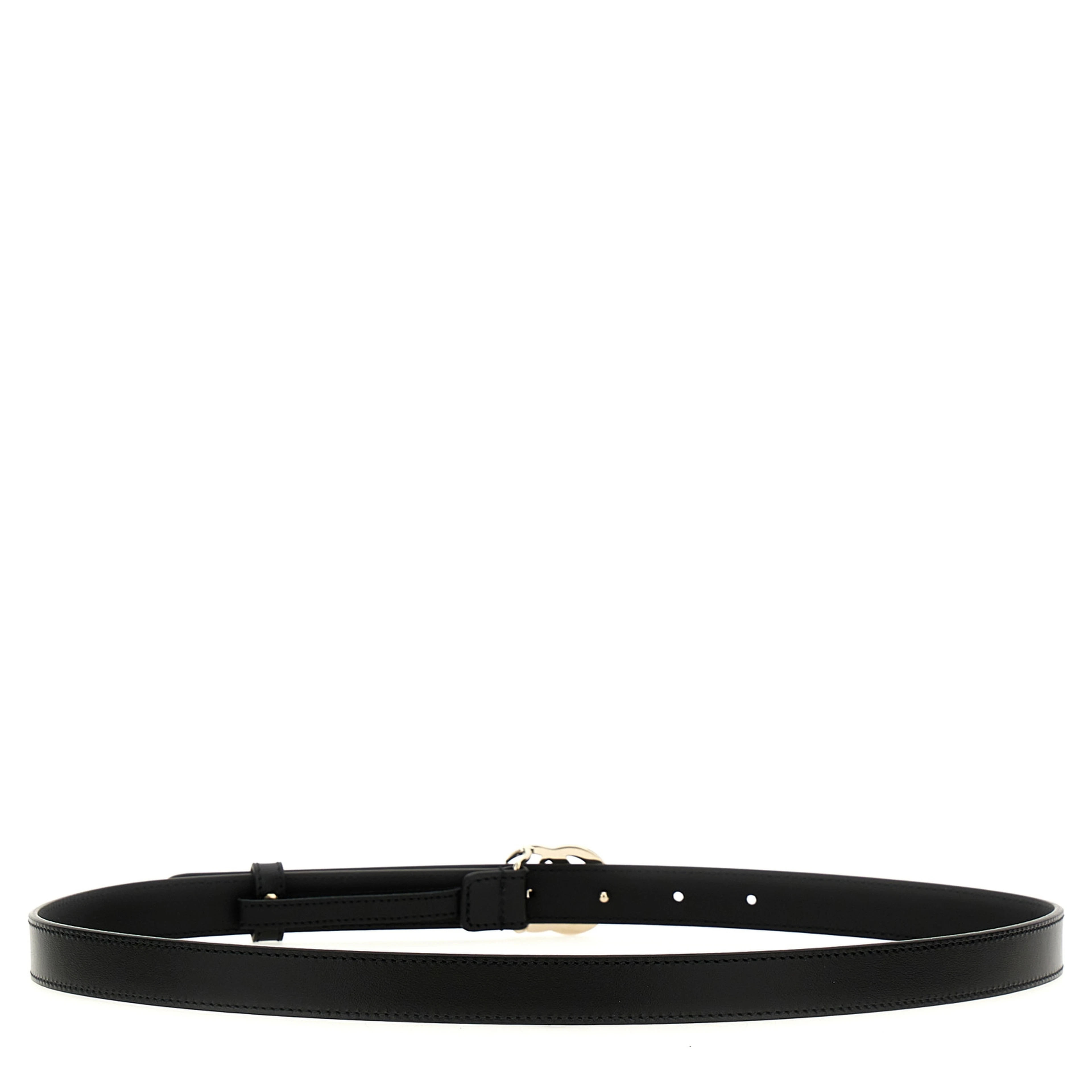 Black Calfskin Regular Belt