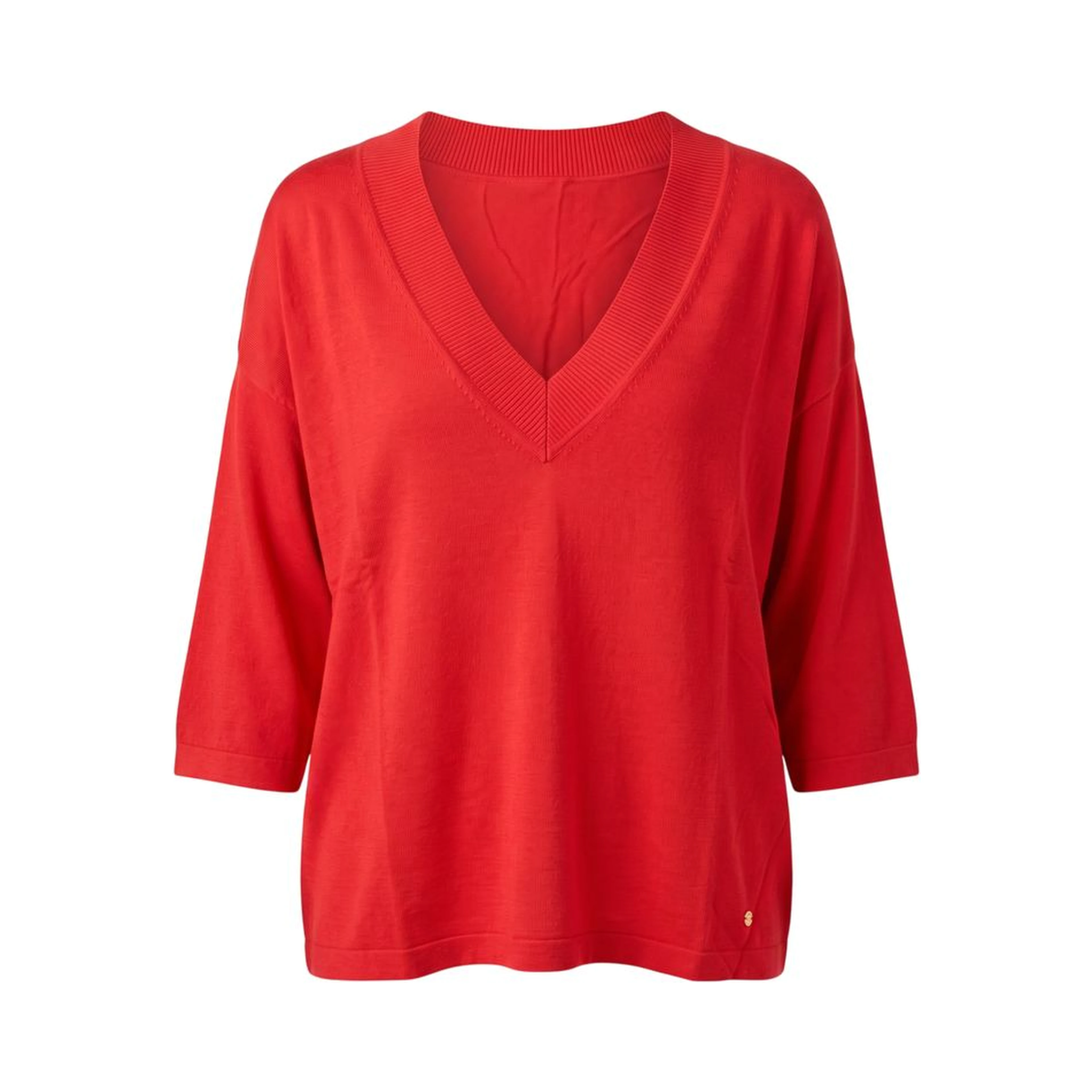 Red Viscose Women Sweater