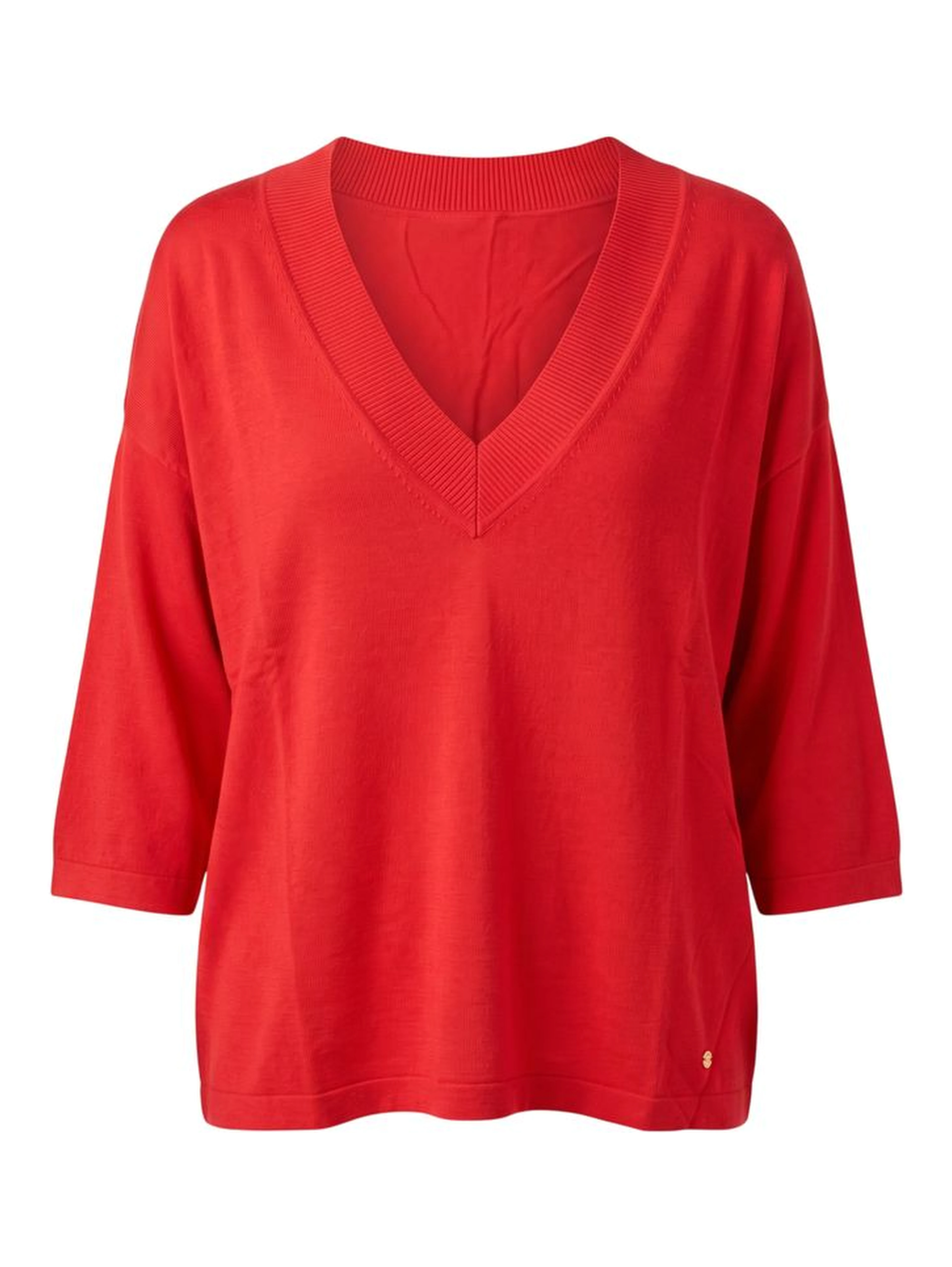 Red Viscose Women Sweater