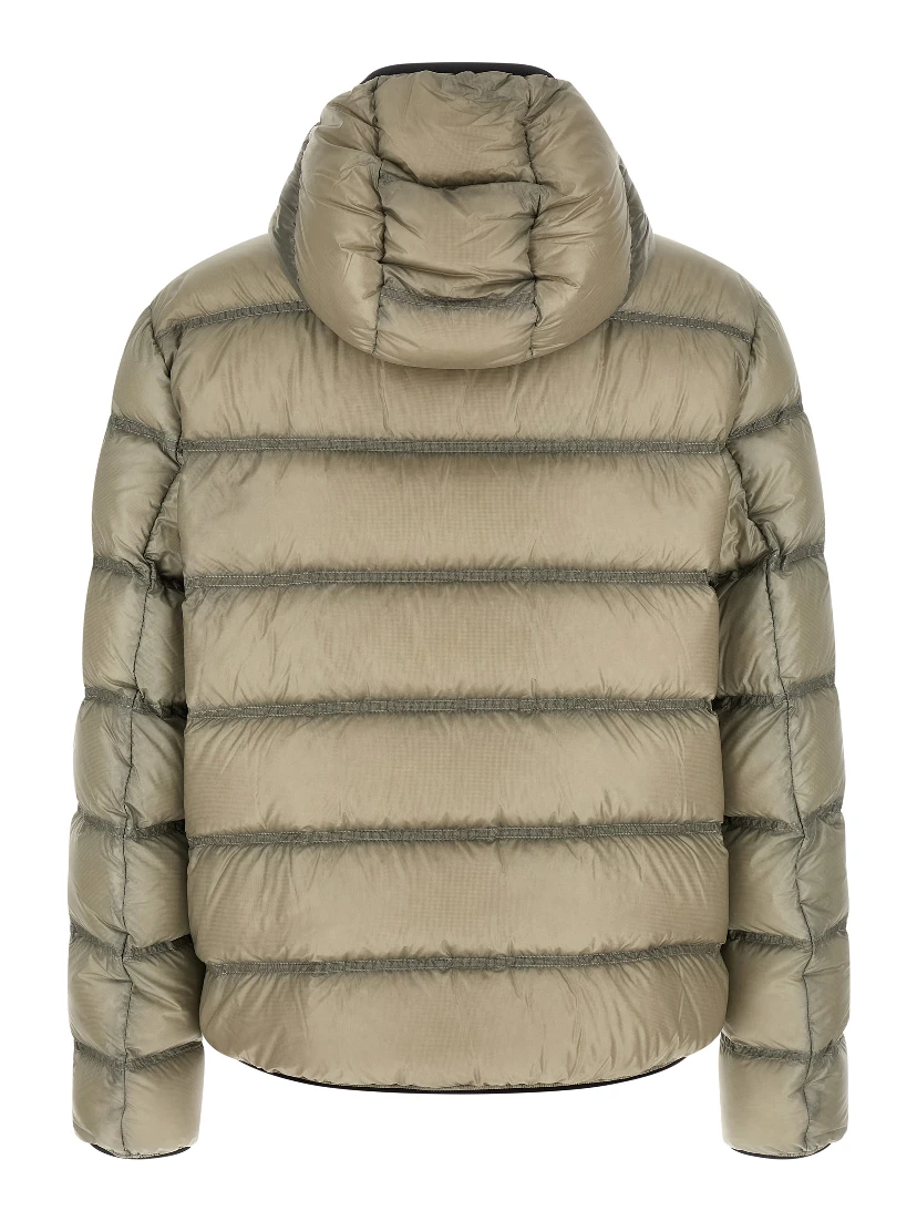 Beige Polyamide Full-Length Jacket