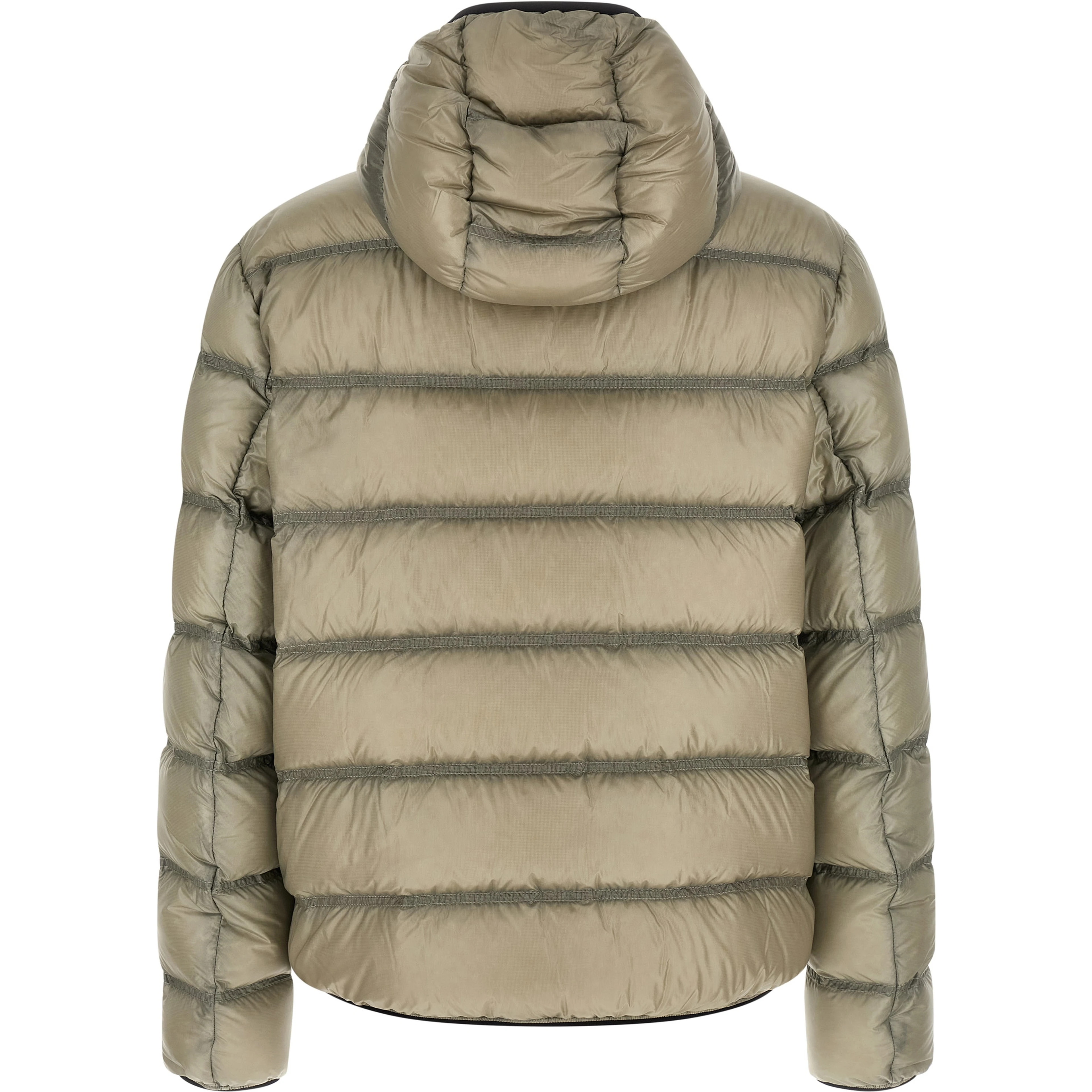 Beige Polyamide Full-Length Jacket