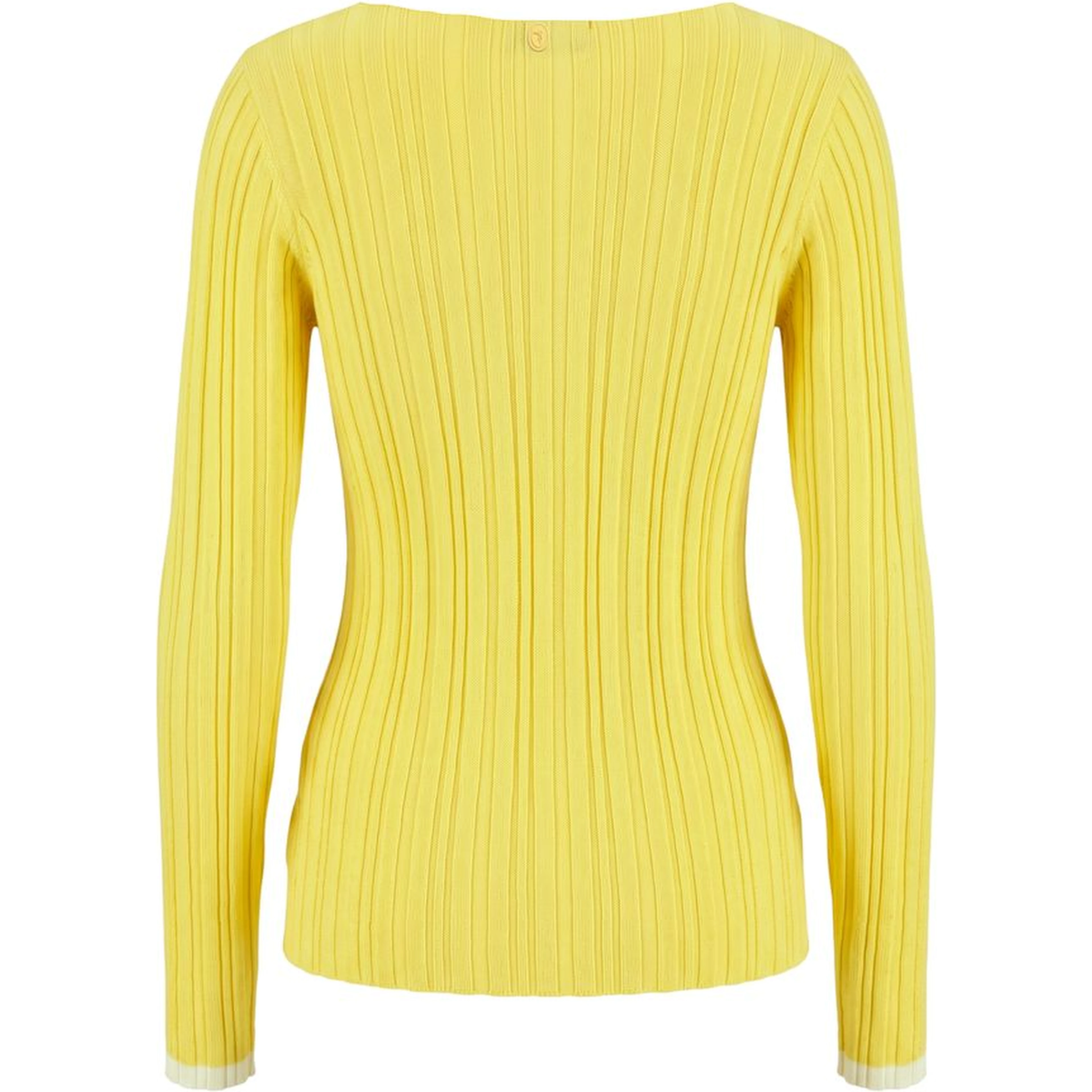 Yellow Viscose Women Sweater