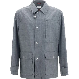 Gray Wool Oves Aries Full-Length Jacket