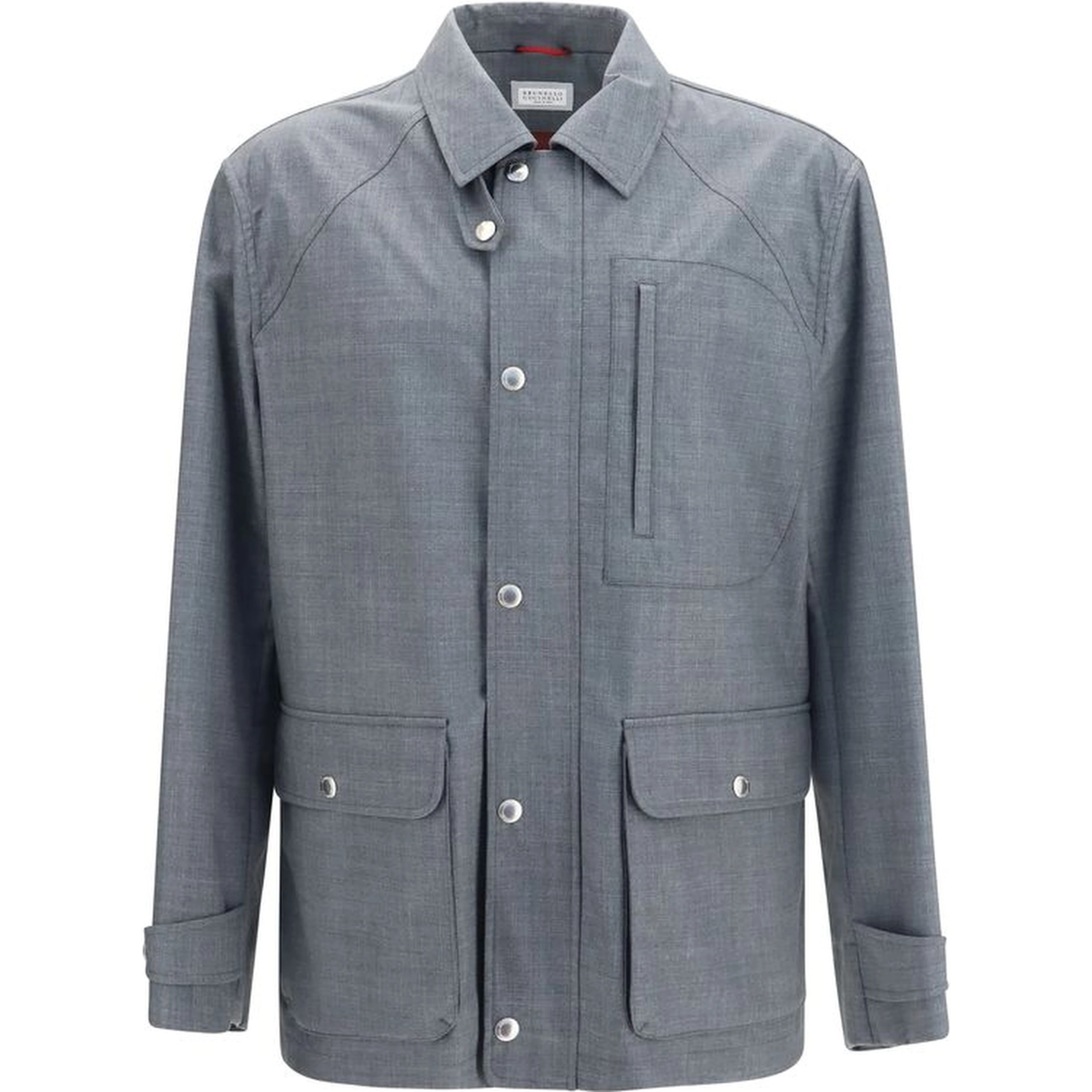 Gray Wool Oves Aries Full-Length Jacket