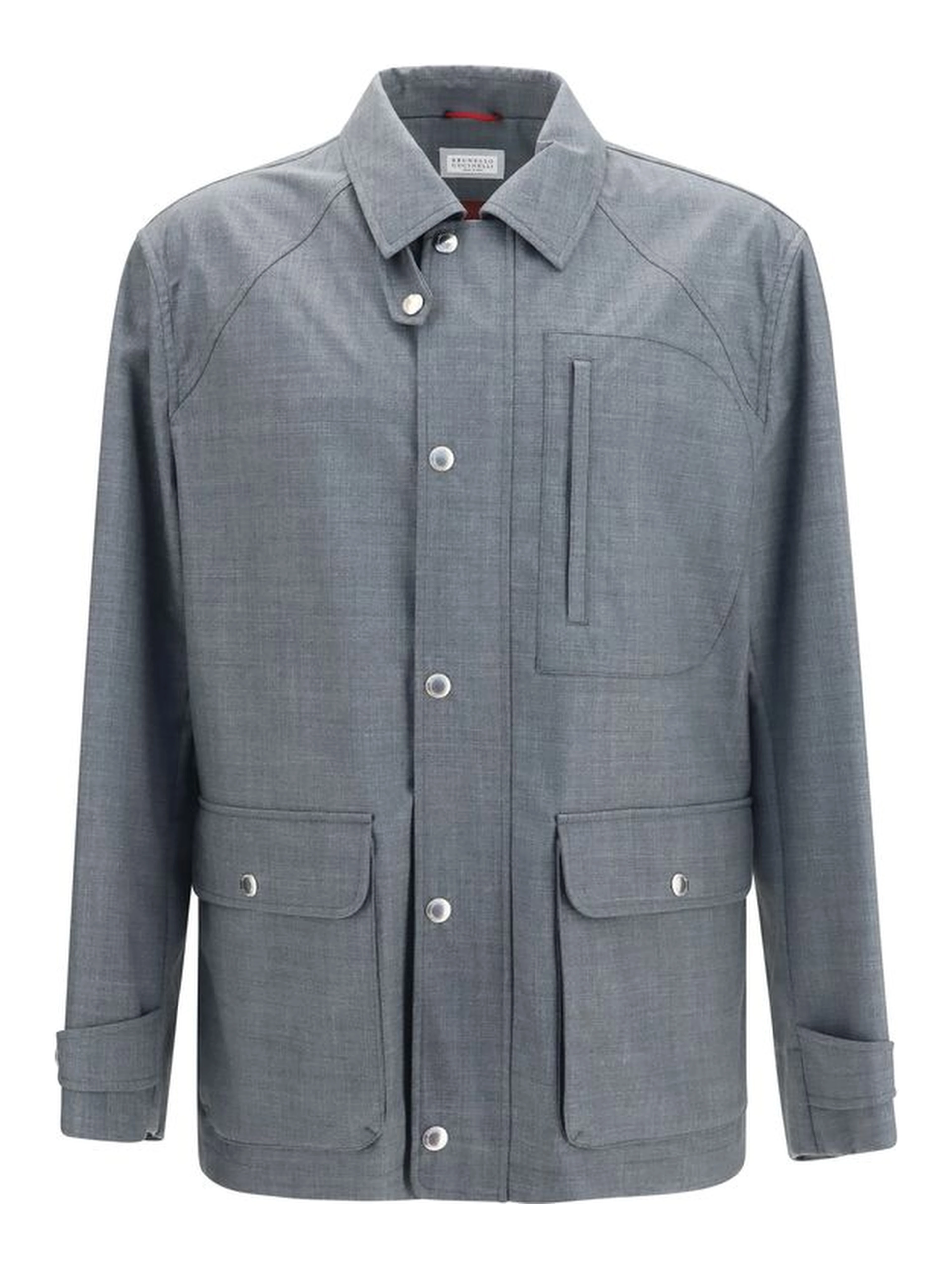 Gray Wool Oves Aries Full-Length Jacket