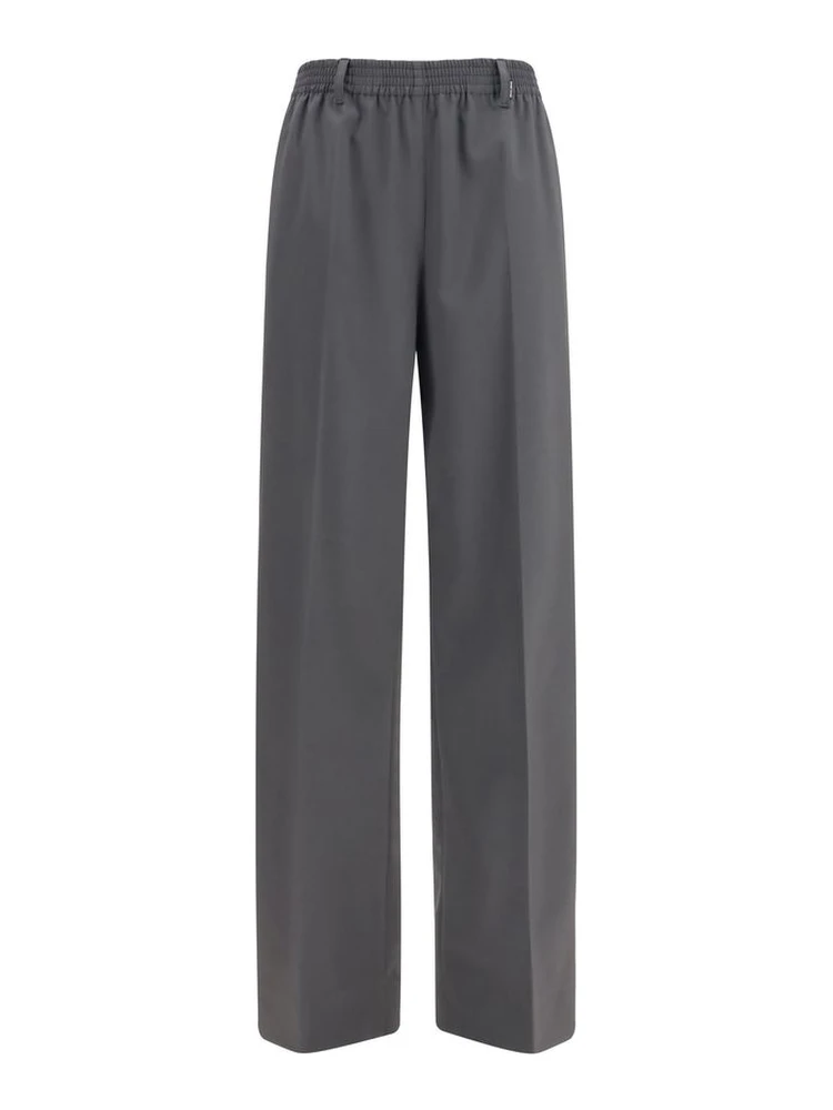 Gray Wool Oves Aries Casual Pants