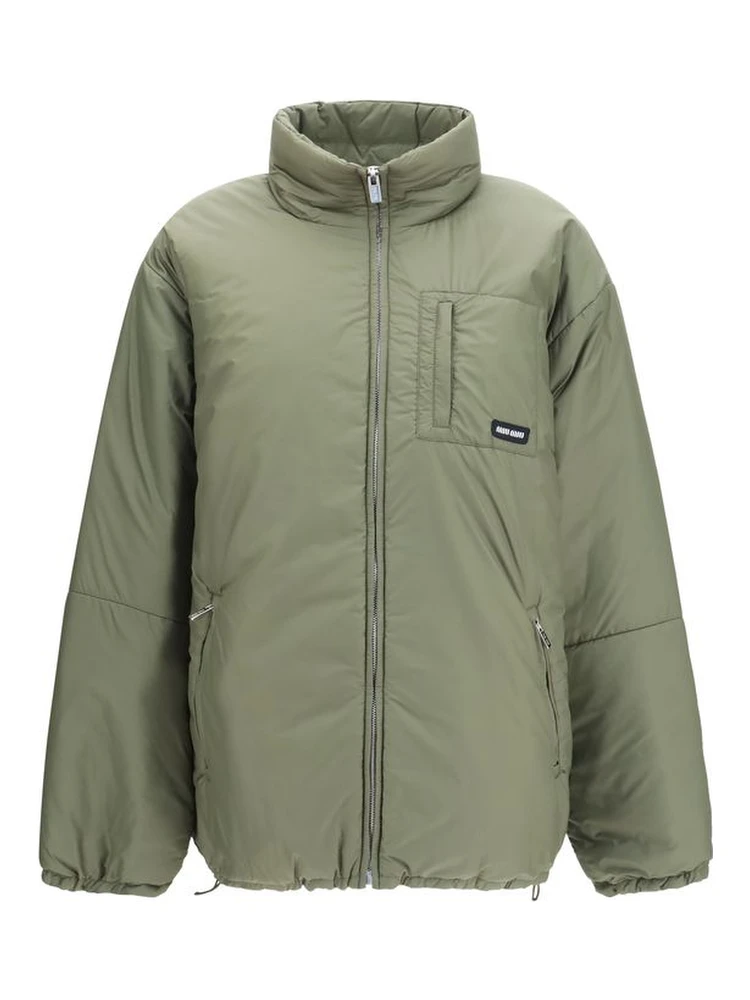 Bicolor Goose Down Shell Jacket