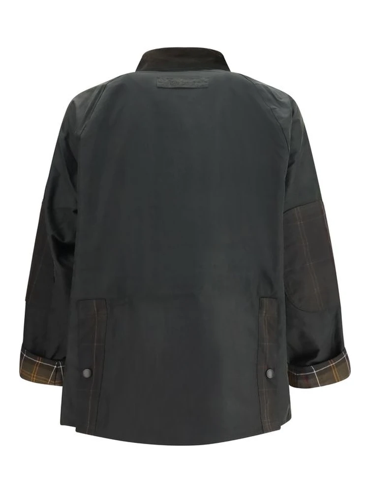 Bicolor Cotton Full-Length Jacket alternative