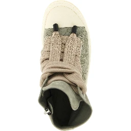Bicolor Calfskin High Top Sneakers