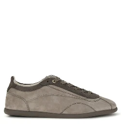 Gray Calf Leather Bos Taurus Sneakers