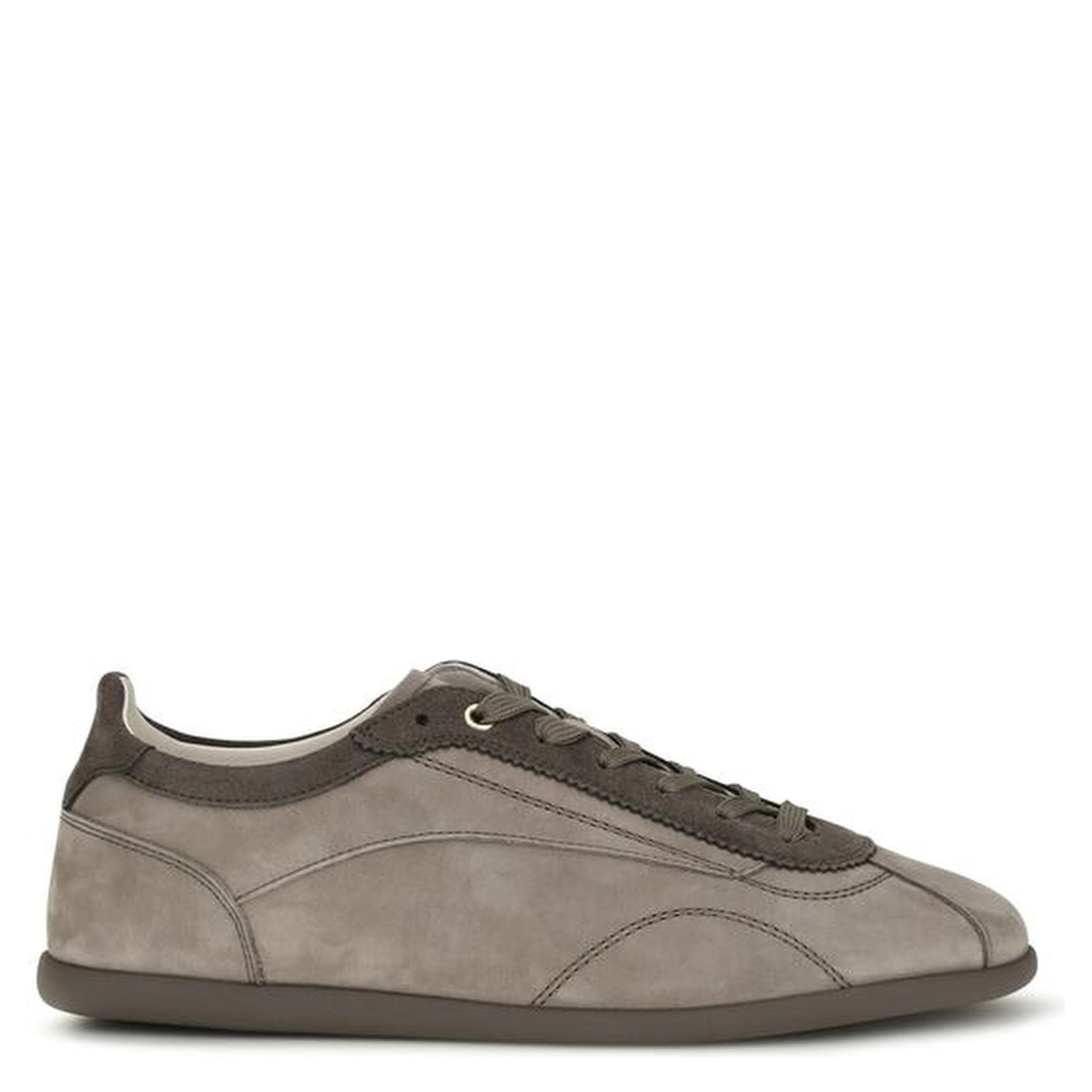 Gray Calf Leather Bos Taurus Sneakers