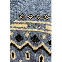 Blue Nylon Women Sweater Vest