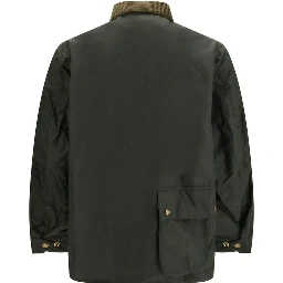 Bicolor Cotton Full-Length Jacket