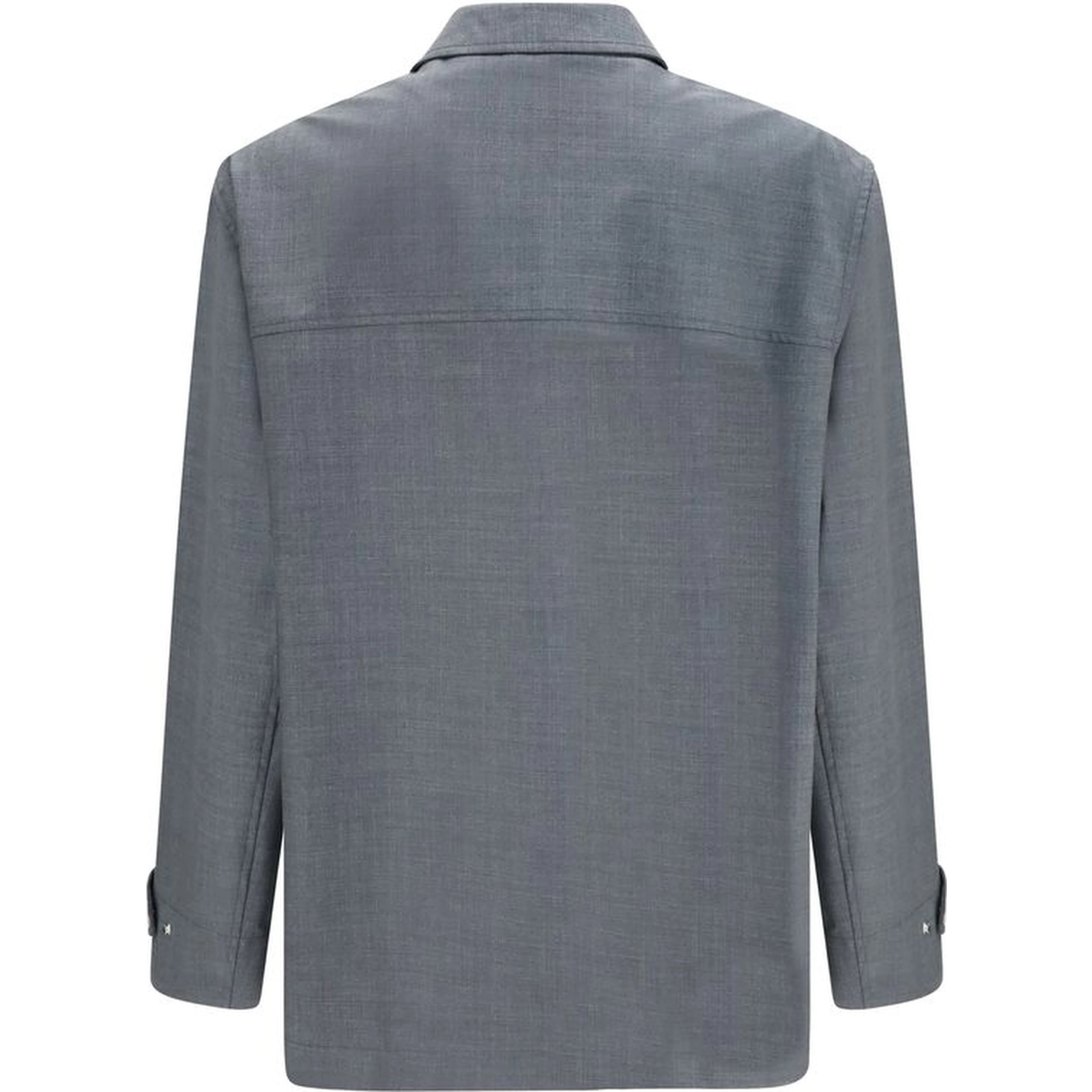 Gray Wool Oves Aries Full-Length Jacket