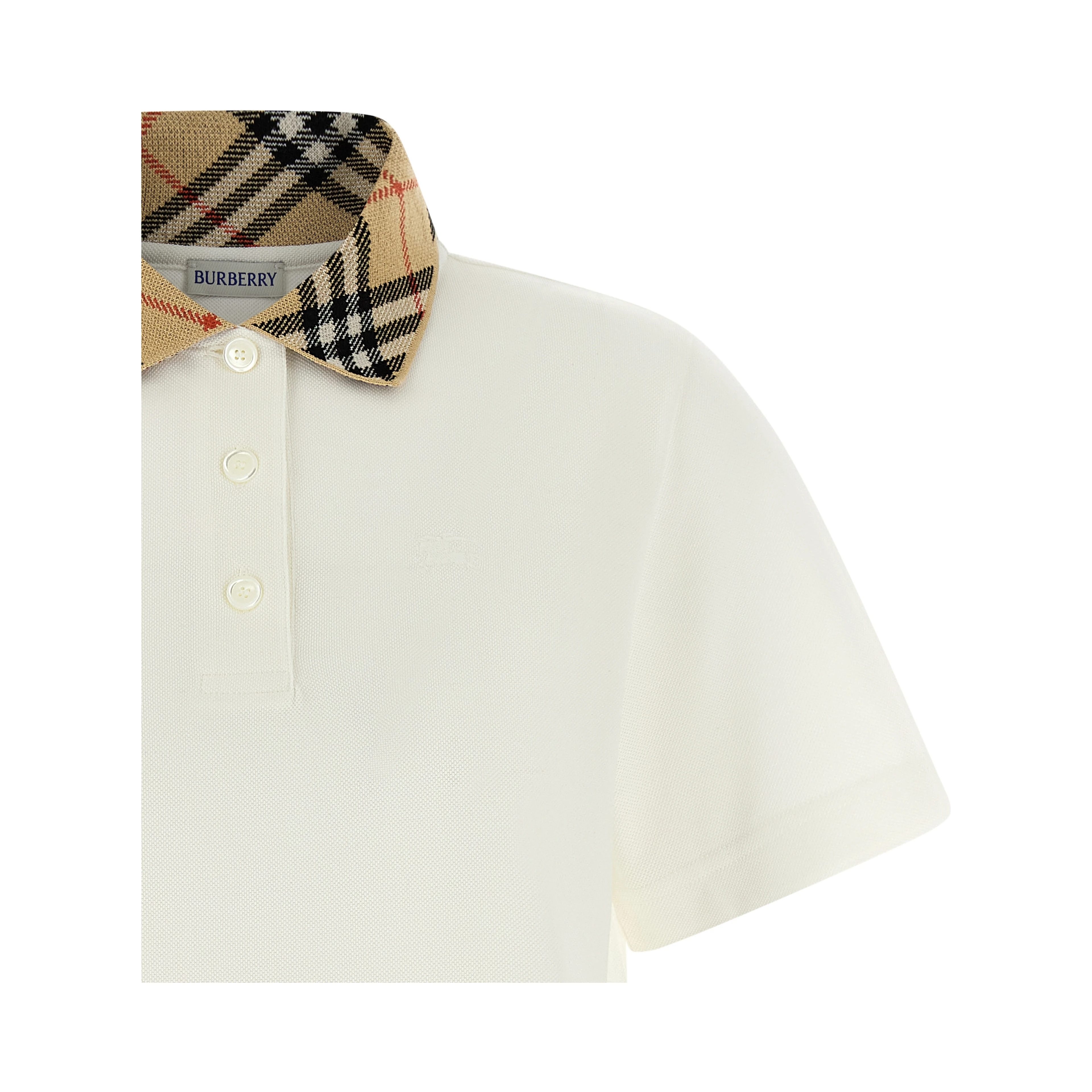 White Cotton Polo Shirt