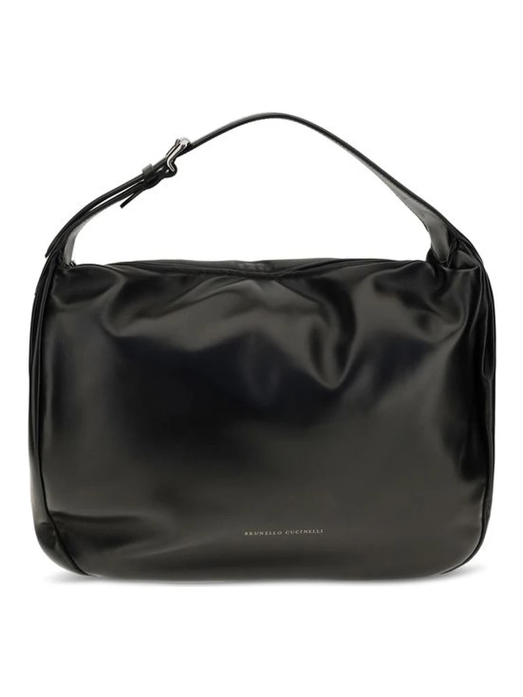 Black Calf Leather Bos Taurus Shoulder Bag