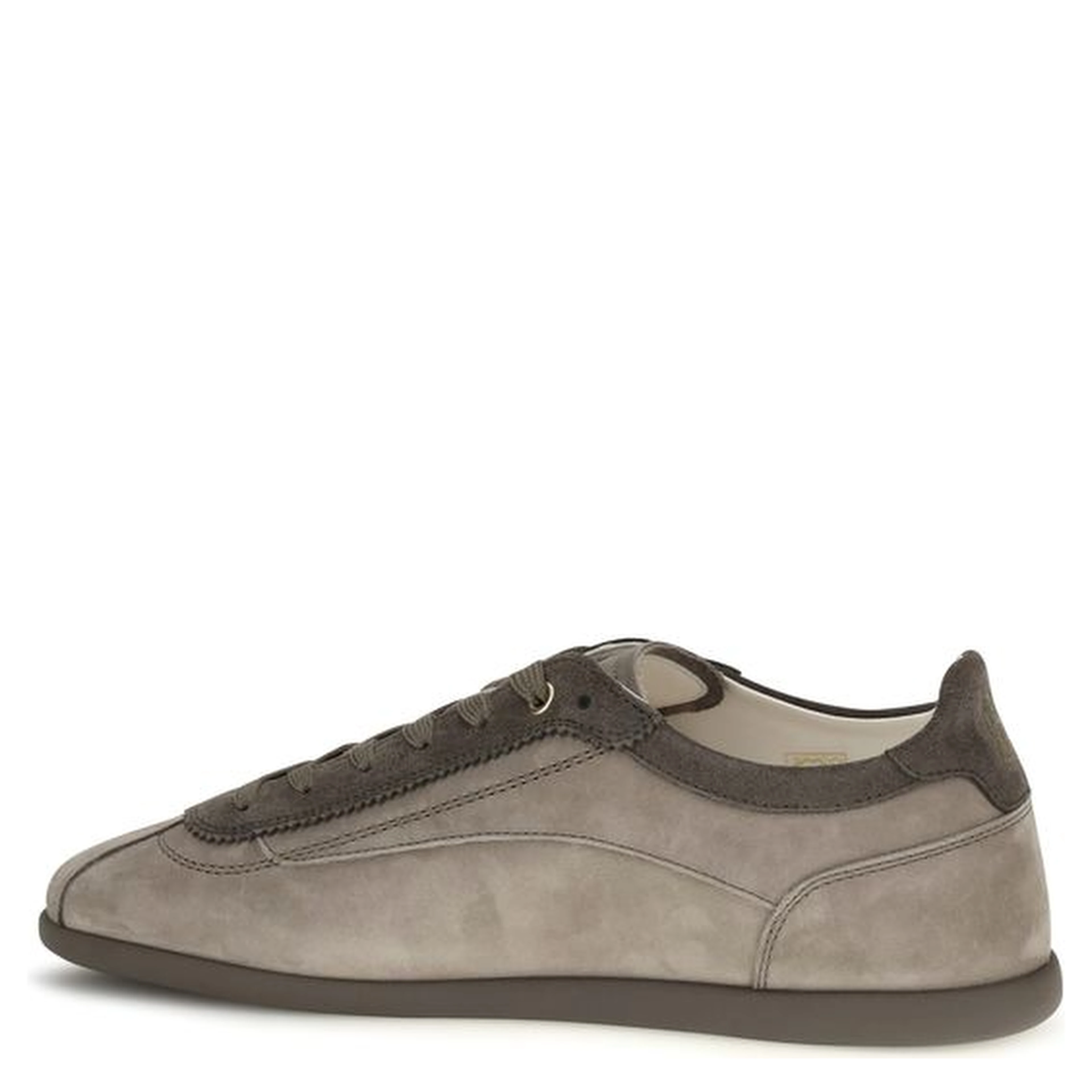 Gray Calf Leather Bos Taurus Sneakers