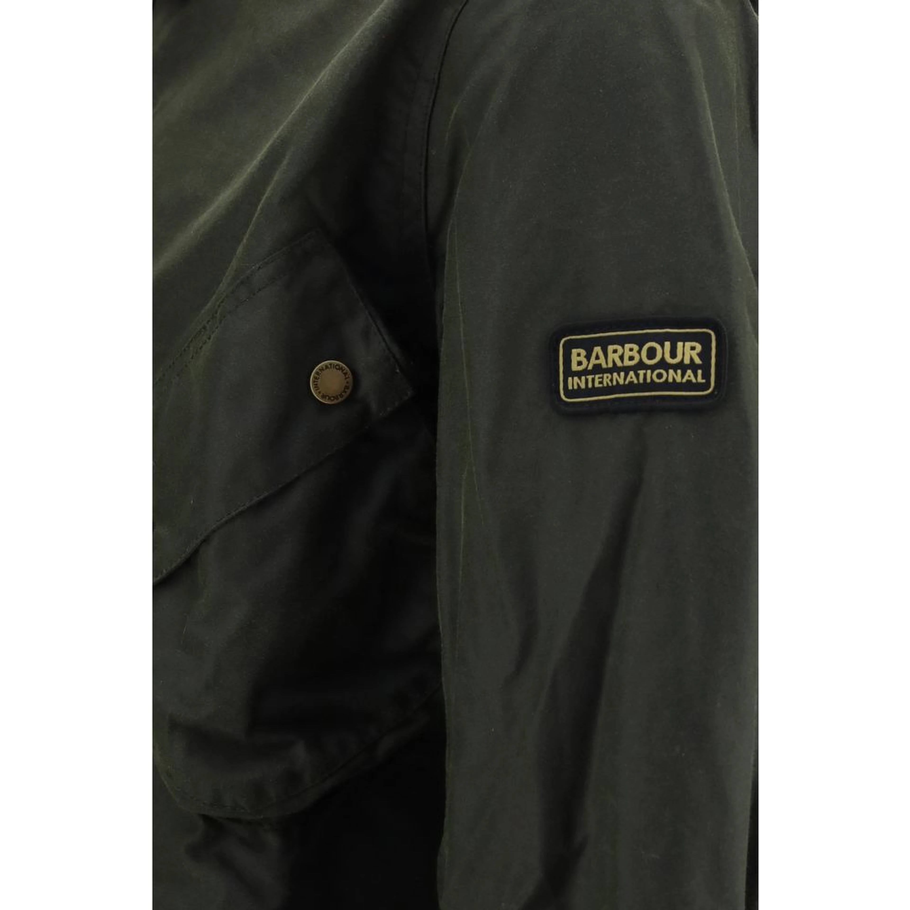 Bicolor Cotton Full-Length Jacket