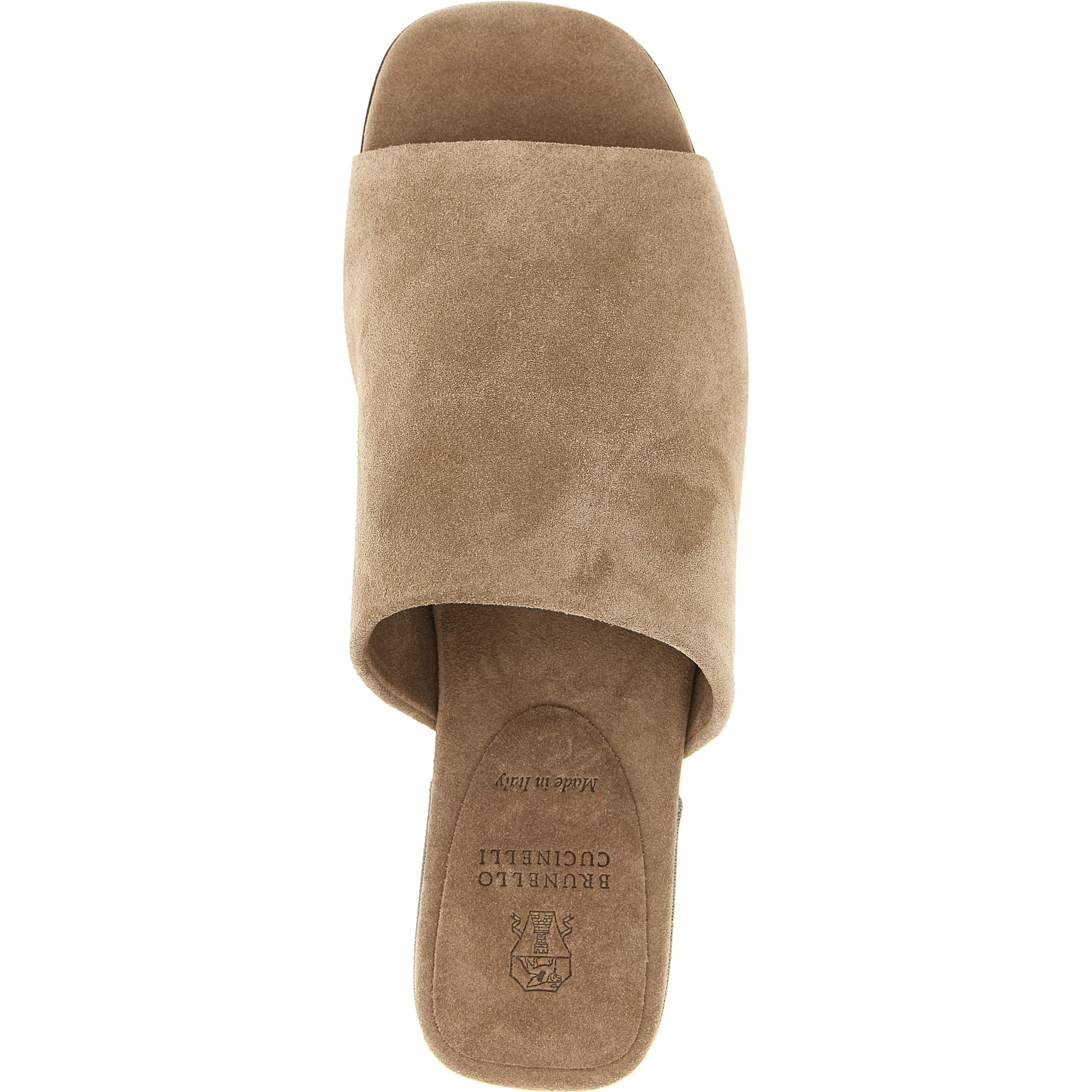 Brown Calfskin Slides