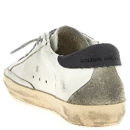 Gray Cowhide Low Top Sneakers