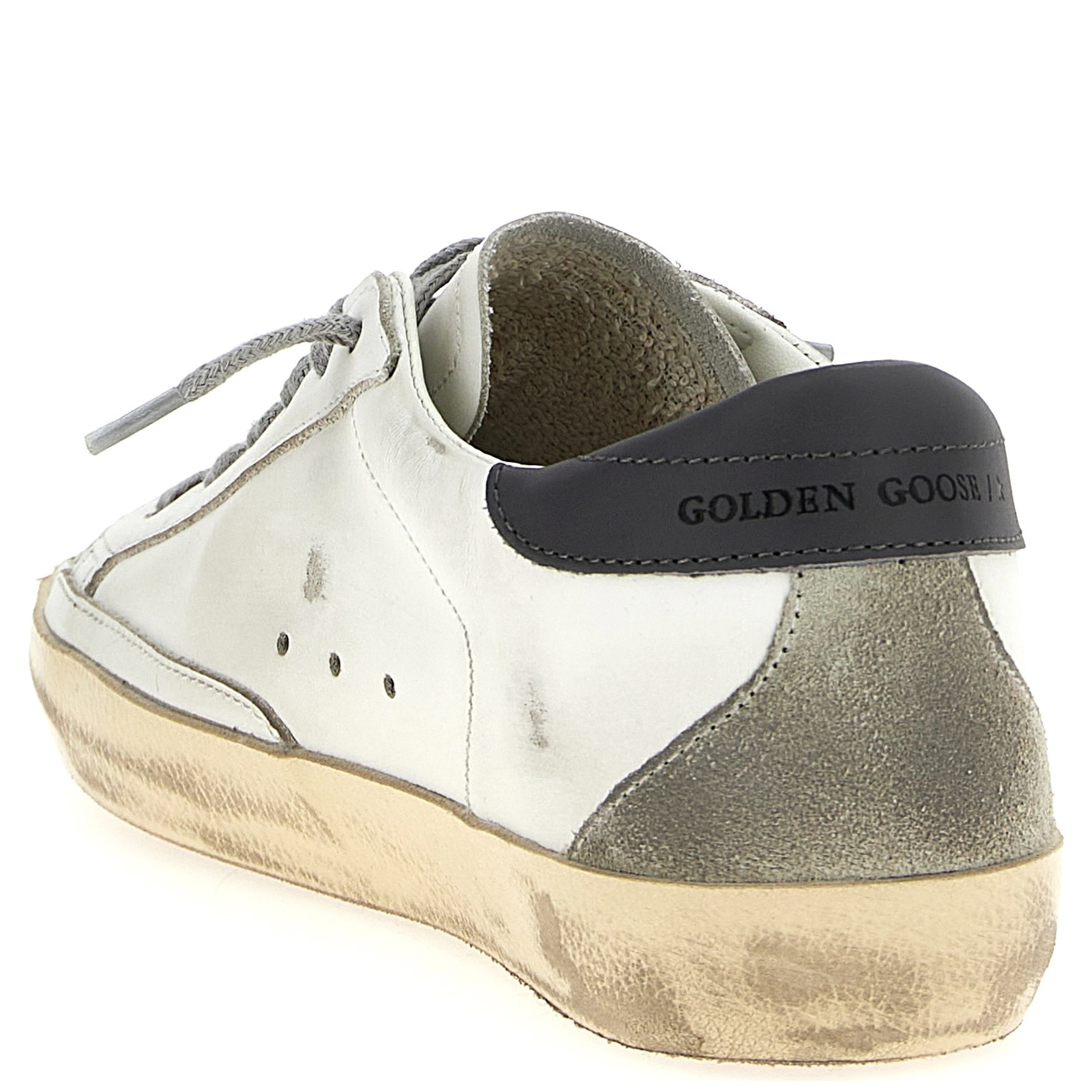Gray Cowhide Low Top Sneakers
