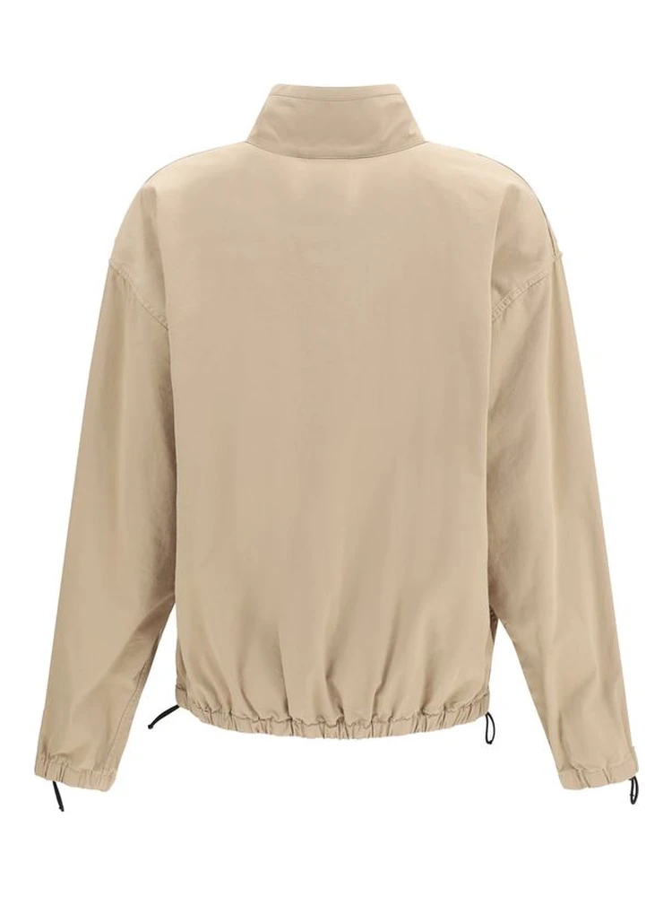 Beige Cotton Full-Length Jacket alternative