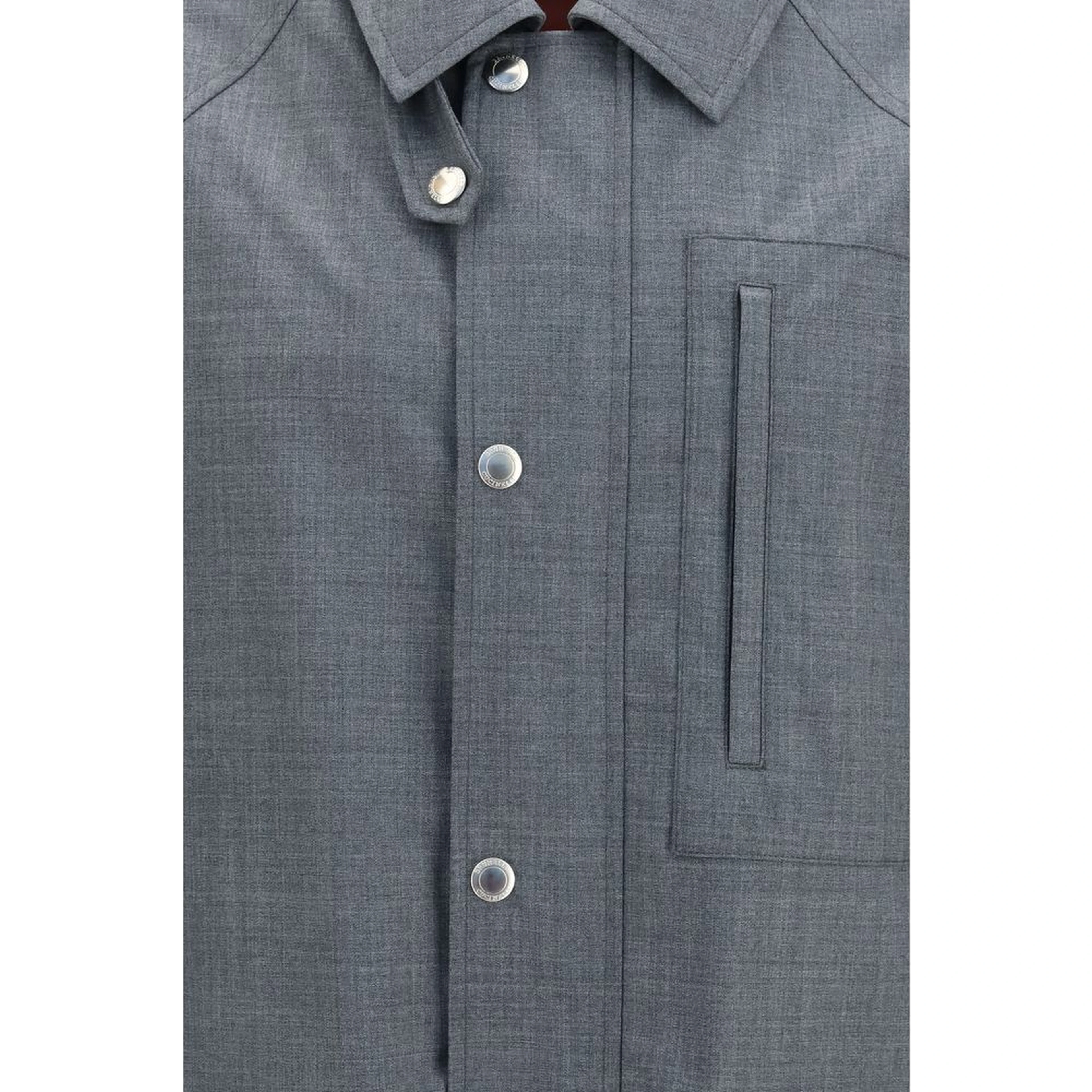 Gray Wool Oves Aries Full-Length Jacket