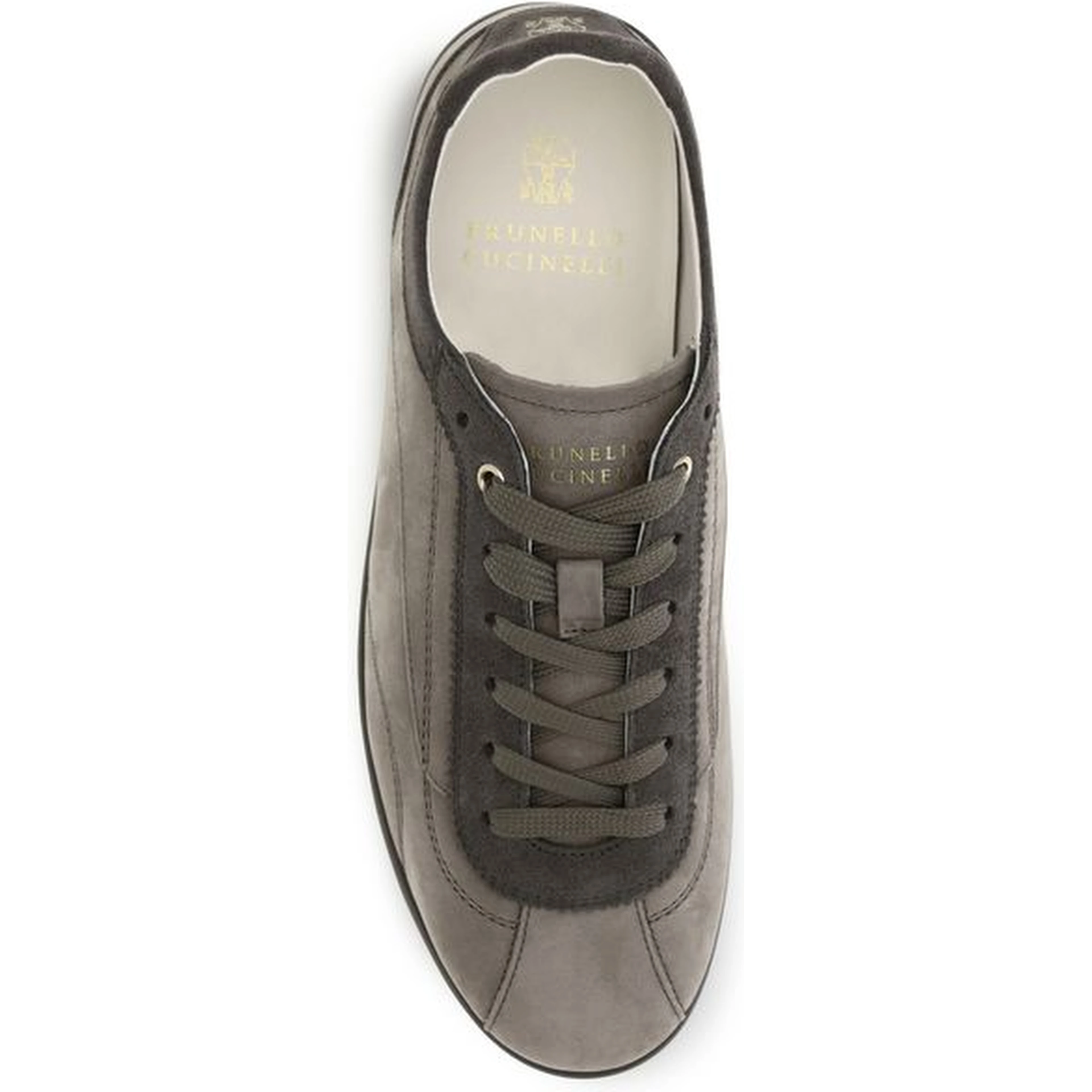 Gray Calf Leather Bos Taurus Sneakers