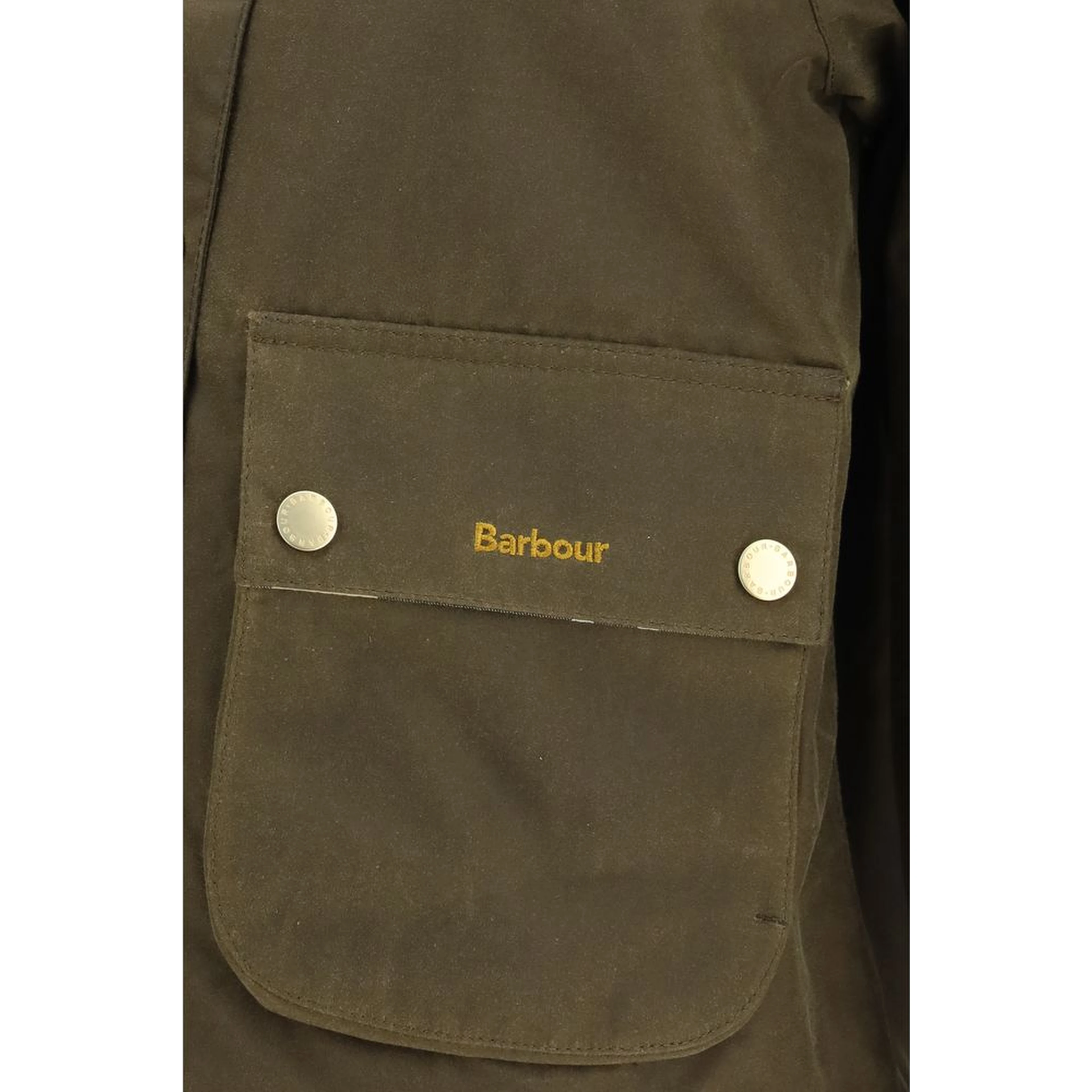 Bicolor Cotton Full-Length Jacket