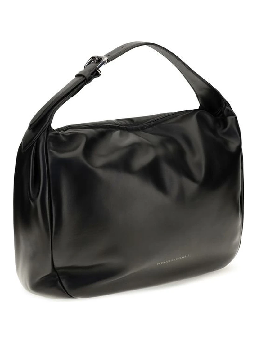 Black Calf Leather Bos Taurus Shoulder Bag