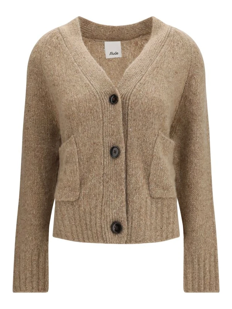 Beige Cashmere Cardigan