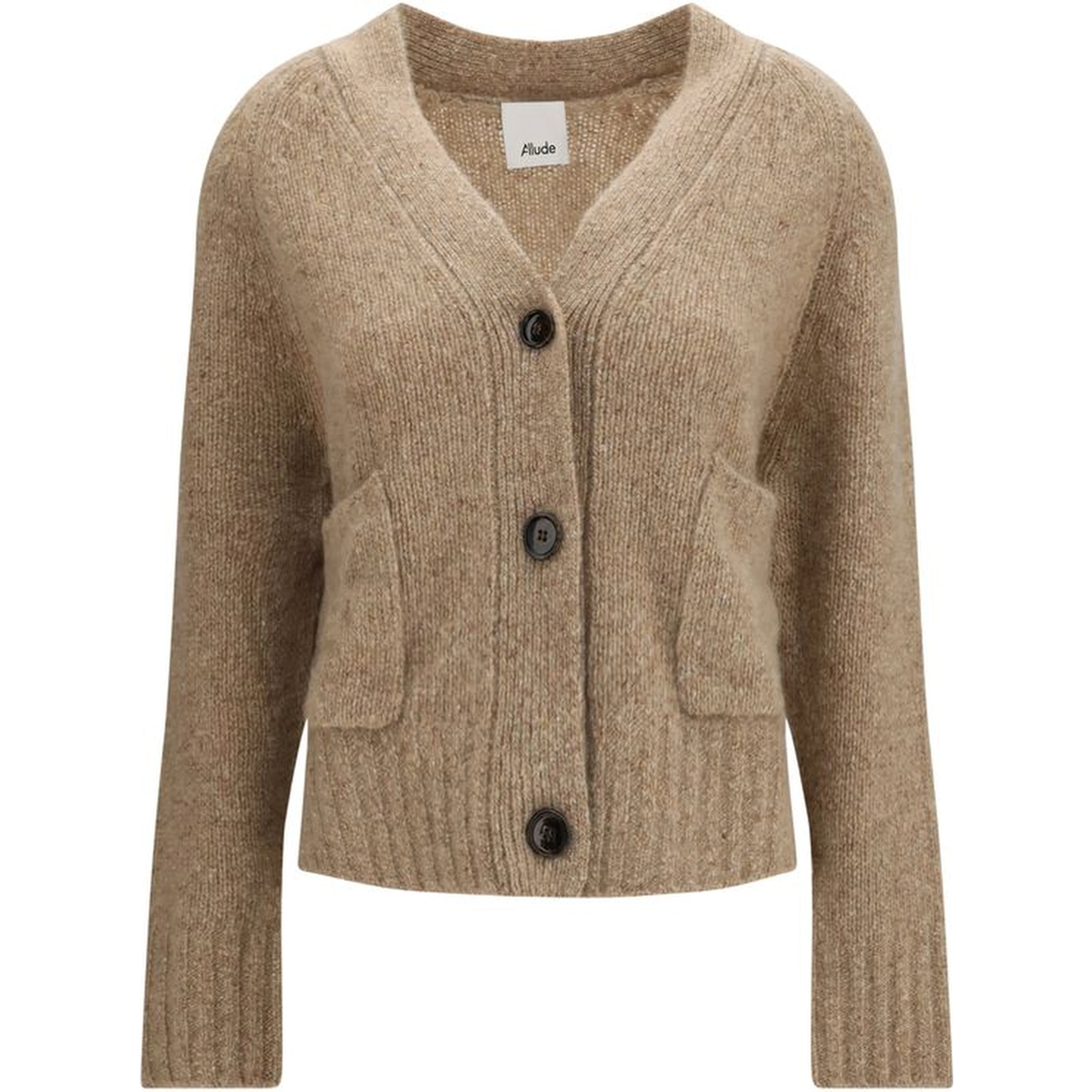 Beige Cashmere Cardigan