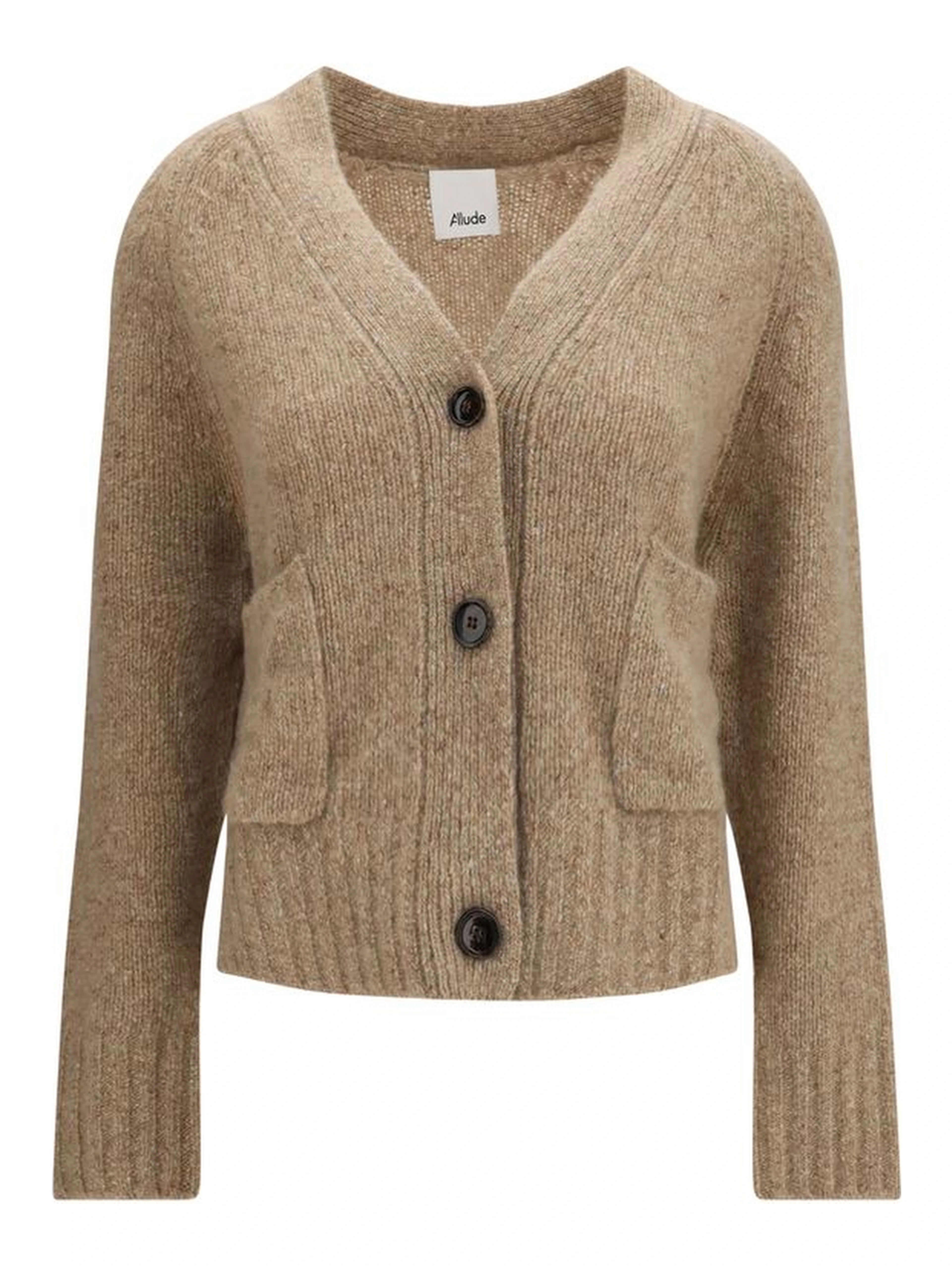 Beige Cashmere Cardigan