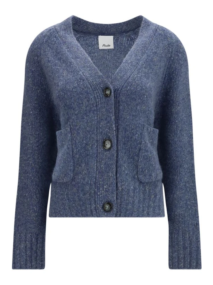 Blue Cashmere Cardigan