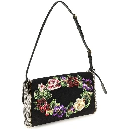 Multicolor Linen Shoulder Bag