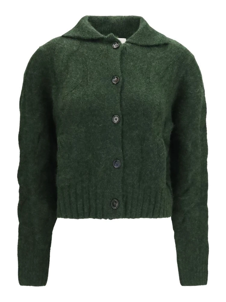 Bicolor Cashmere Cardigan