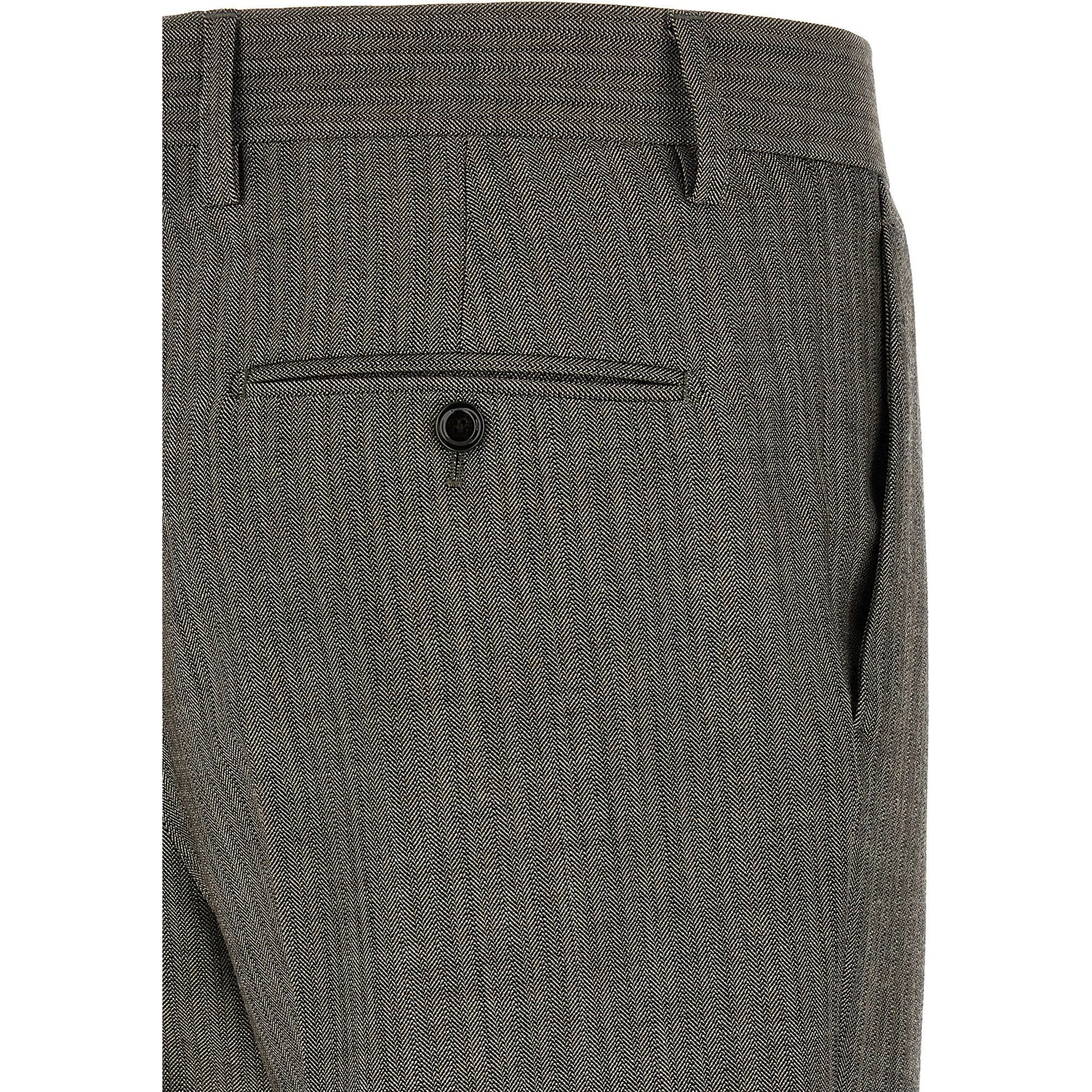 Gray Virgin Wool Two-Piece Suit