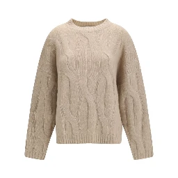 Beige Cashmere Sweater