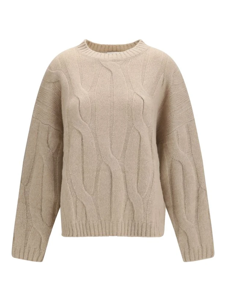 Beige Cashmere Sweater