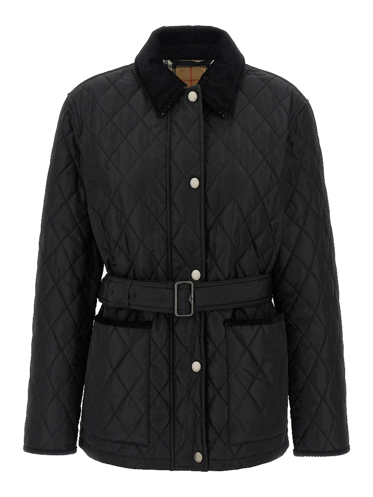 Black Polyamide Full-Length Jacket