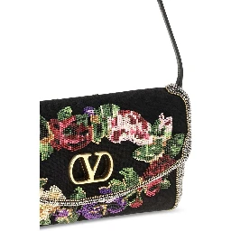 Multicolor Linen Shoulder Bag