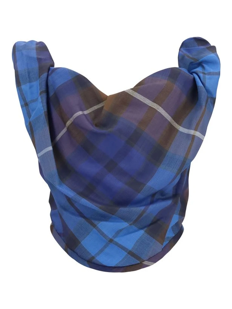 Blue Polyester Corset