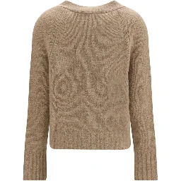 Beige Cashmere Cardigan