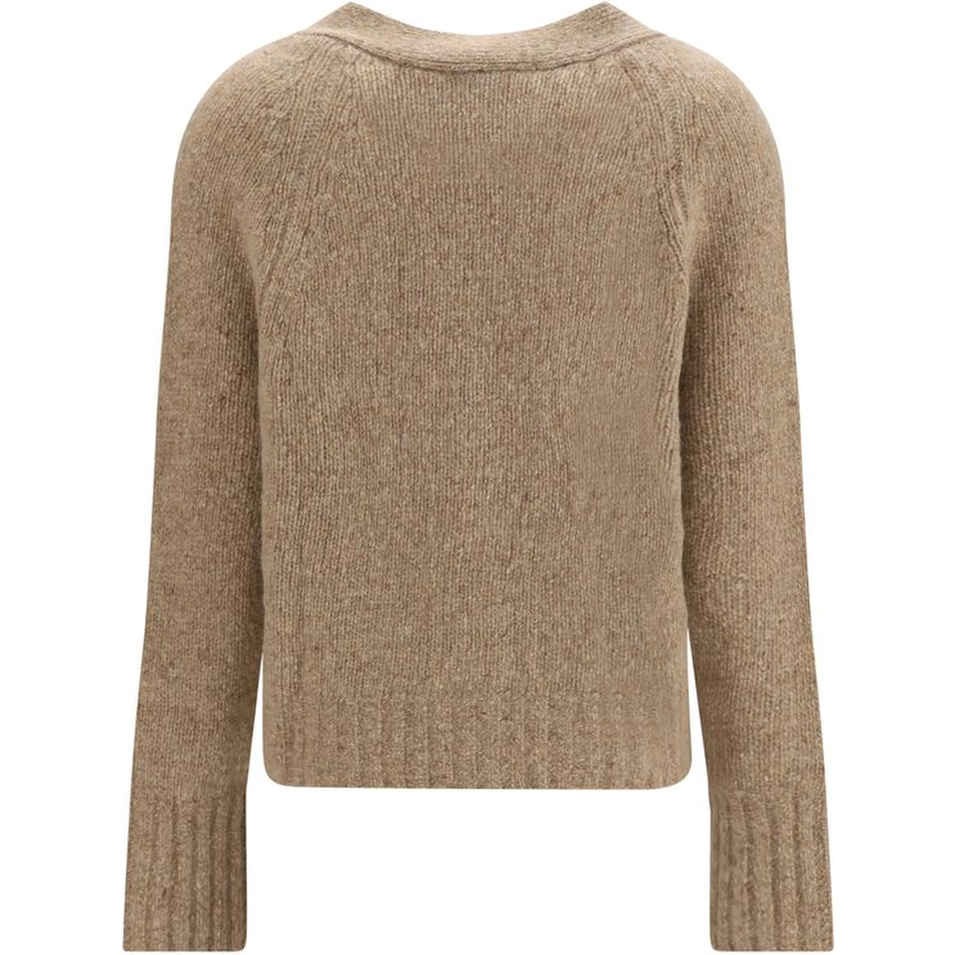 Beige Cashmere Cardigan