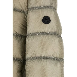 Beige Polyamide Full-Length Jacket