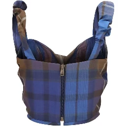 Blue Polyester Corset