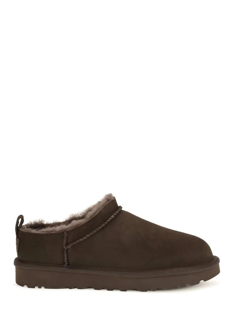 Brown Suede Leather Mules