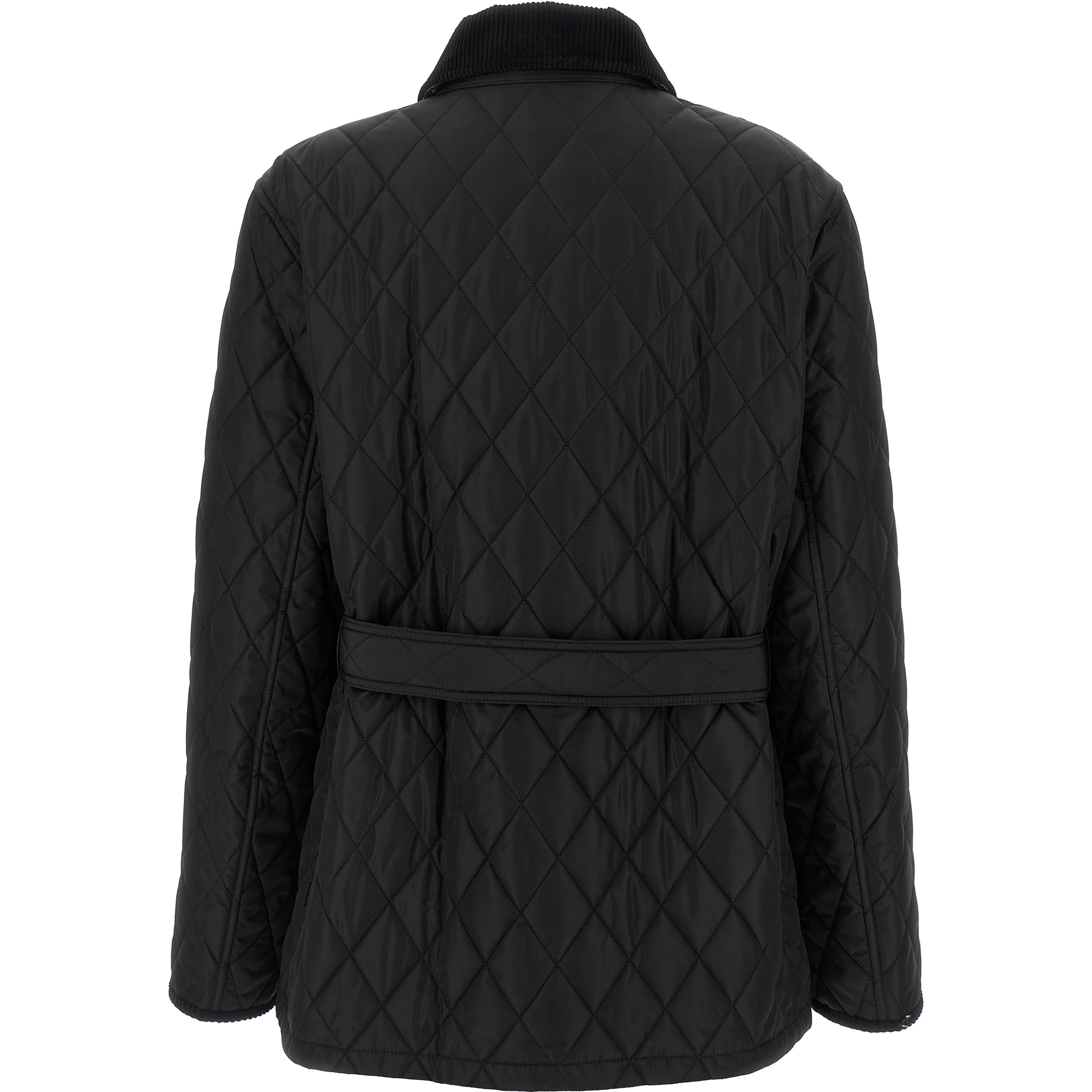 Black Polyamide Full-Length Jacket