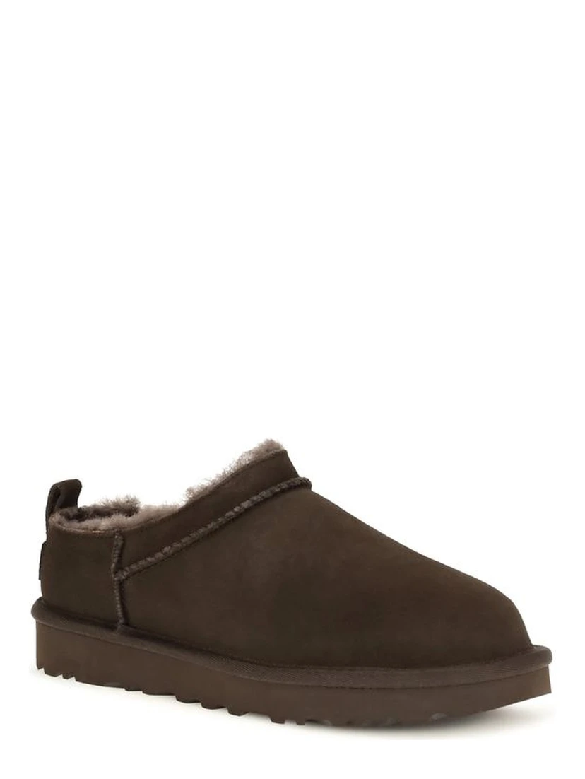 Brown Suede Leather Mules
